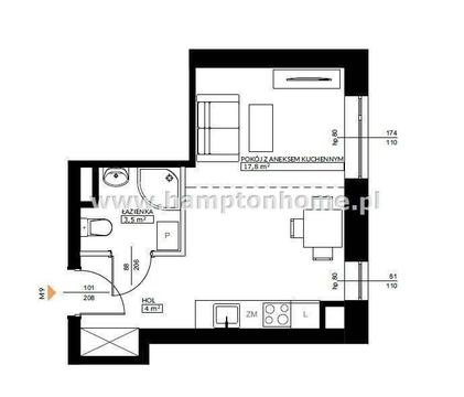 Mieszkanie Warszawa Mokotów 25m2 (nr: HHN-MS-6212)