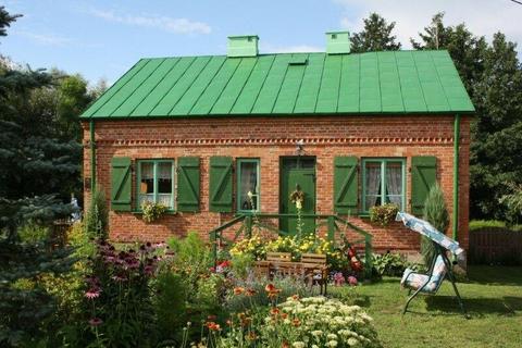 Dom letniskowy-całoroczny, wśród lasów-nad Wkrą, 60km od W-wy, wakacje,urlop