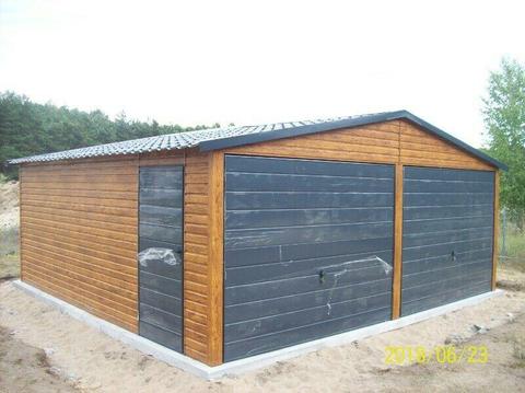 garaż drewnopodobny 6x6 hala wiata zadaszenie profil orzech złoty dąb na wymiar gstal