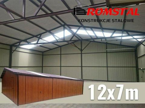 RomStal - Garaż Blaszany 12x7m , garaże blaszene , wiaty , hale