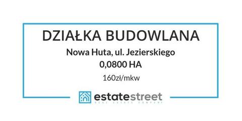 Działka budowlana 0,0800 ha. Nowa Huta