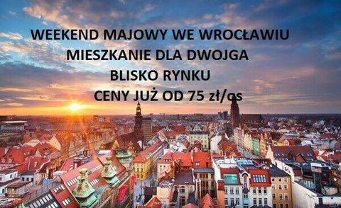 26.04-7.05.19 WEEKEND MAJ MIESZKANIE dla 1-2 osób, blisko Rynku, WROCŁAW